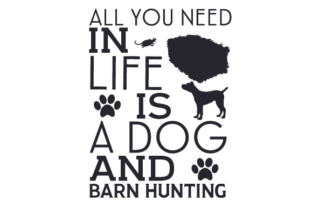 All You Need in Life Is a Dog and Barn Hunting