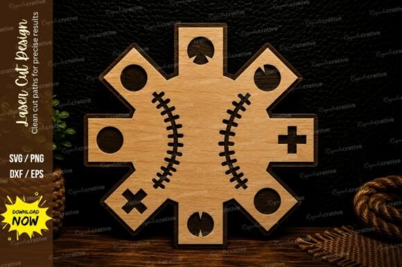 Baseball Medical Cross Laser Cut SVG