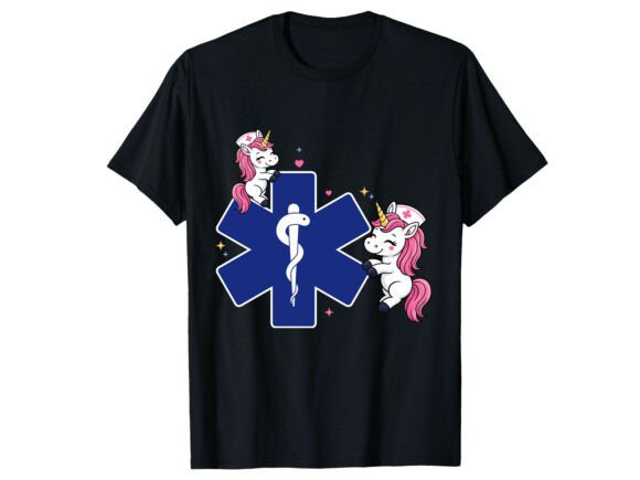 Cute Unicorn Paramedic T-Shirt
