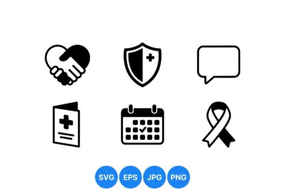 Health Awareness Icons Set
