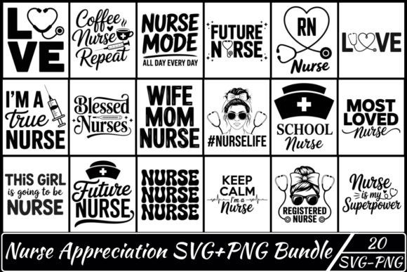 Nurse Appreciation SVG Bundle